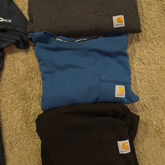 Mens carhart Tee pocket tee shirt - Picture 5 of 7